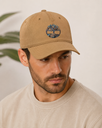 [B125] Timberland Men’s Camo Tree Logo Baseball Cap – Brown