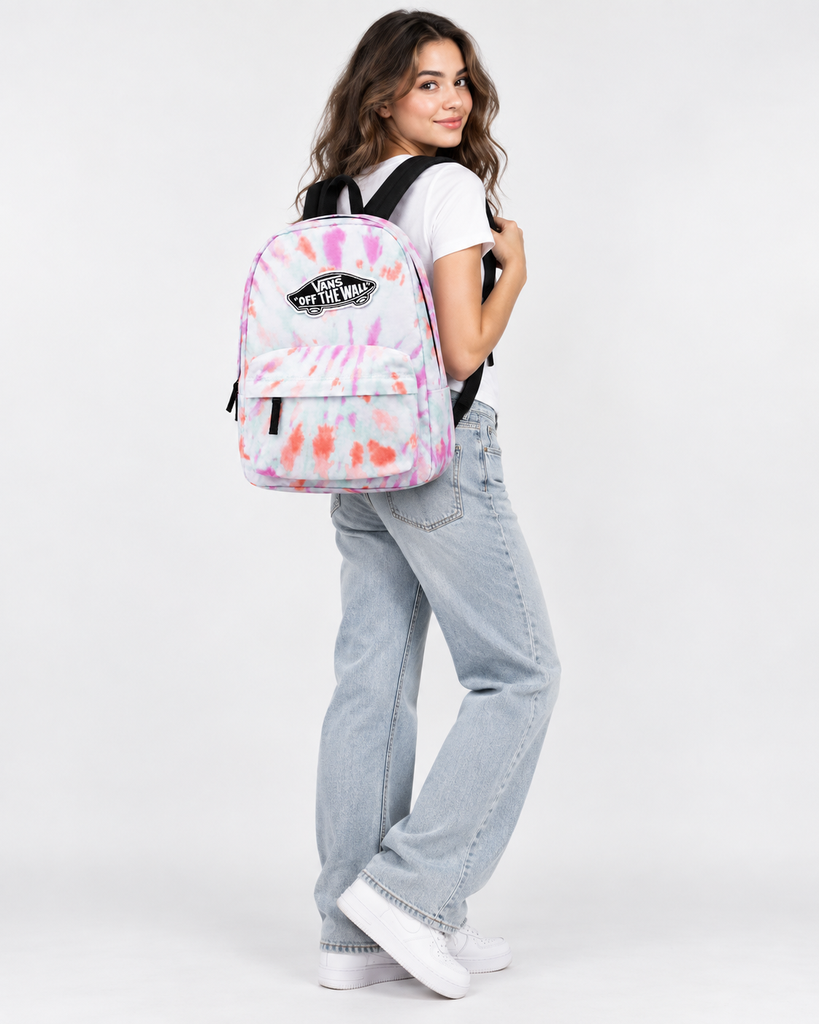 [B134] Vans Realm Tie-Dye Front Pocket Backpack