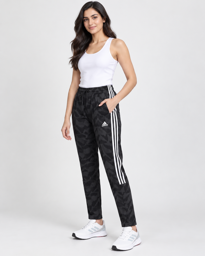[B214] Adidas Women’s Track Pants – Black Camo | 2XS