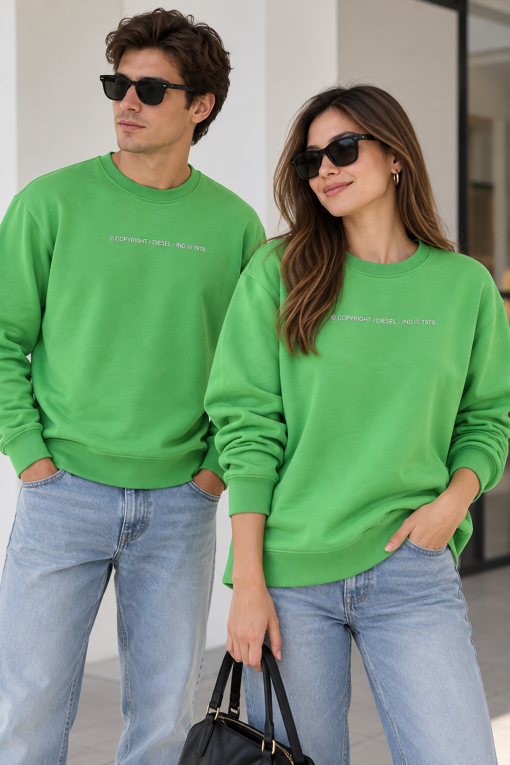 Diesel Unisex Copyright Pullover Sweatshirt