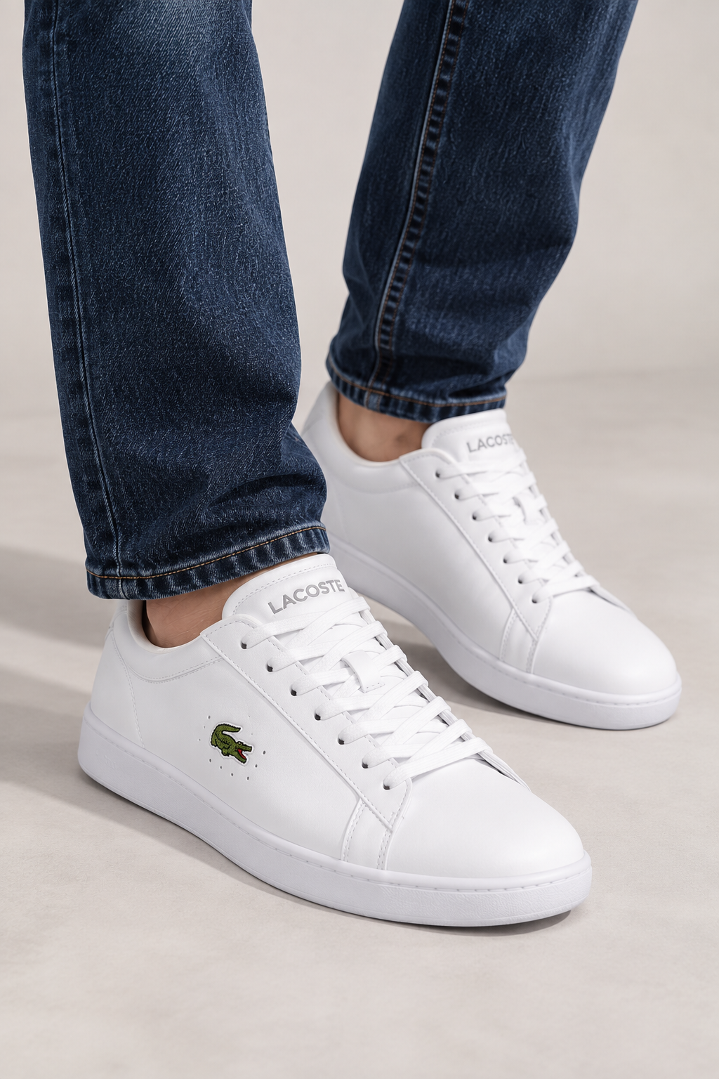 Lacoste Carnaby Set White Leather Sneakers